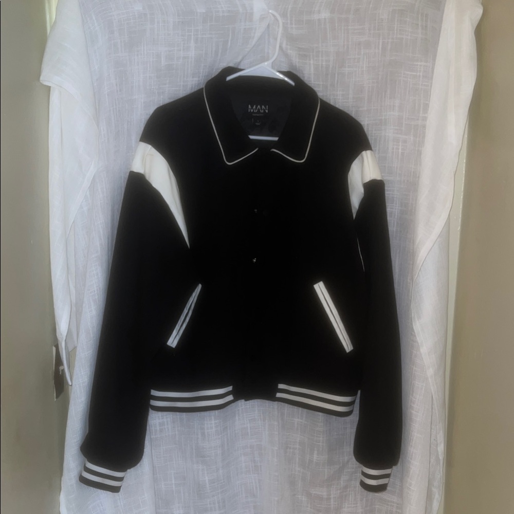 Black and White mens boohooman Jacket
